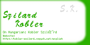szilard kobler business card